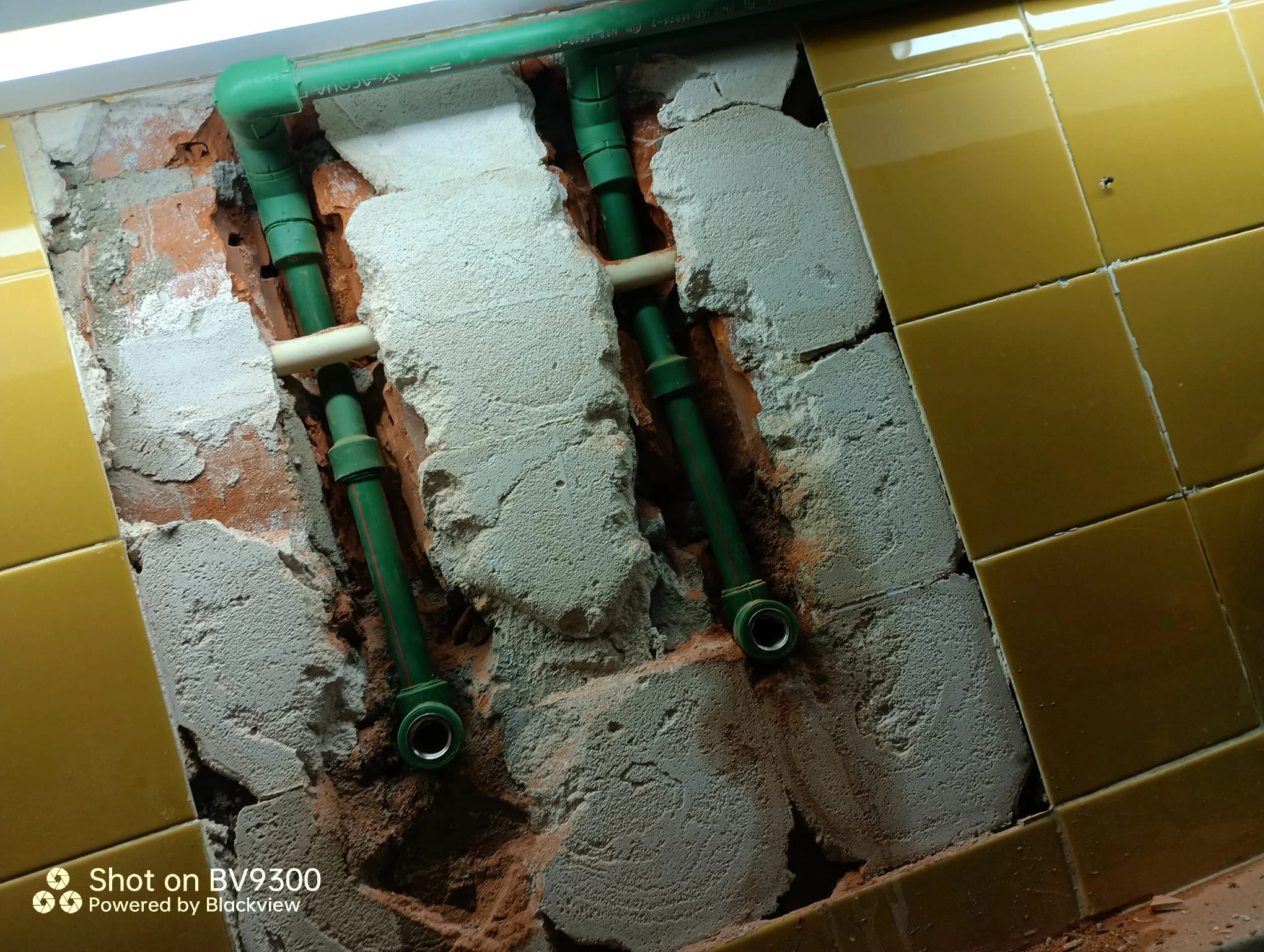 Cambio de cañería empotrada en pared